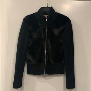 Women’s Michael Kors faux fur black jacket